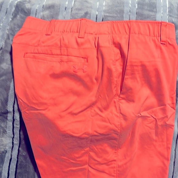 Salmon Color Under Armour Golf Shorts 